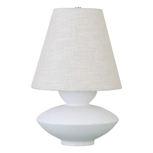 dell table lamp pearled white white