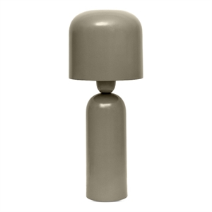 echo gloss table lamp taupe gray