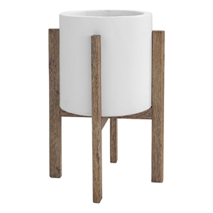 moe's home collection everest round planter