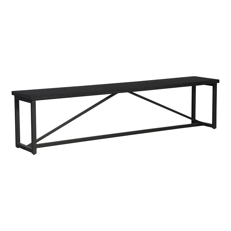 Moe's Home Collection Sierra Wood Benche Black Color