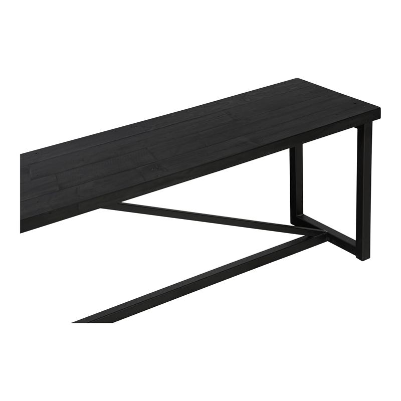 Moe's Home Collection Sierra Wood Benche Black Color