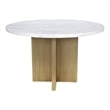 Moe's Home Collection GRAZE Stone Dining Table White Color