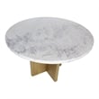 Moe's Home Collection GRAZE Stone Dining Table White Color