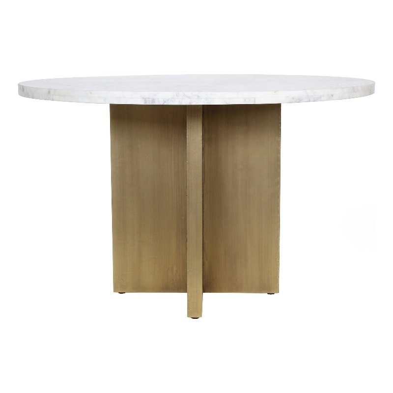 Moe's Home Collection GRAZE Stone Dining Table White Color