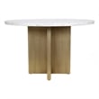 Moe's Home Collection GRAZE Stone Dining Table White Color