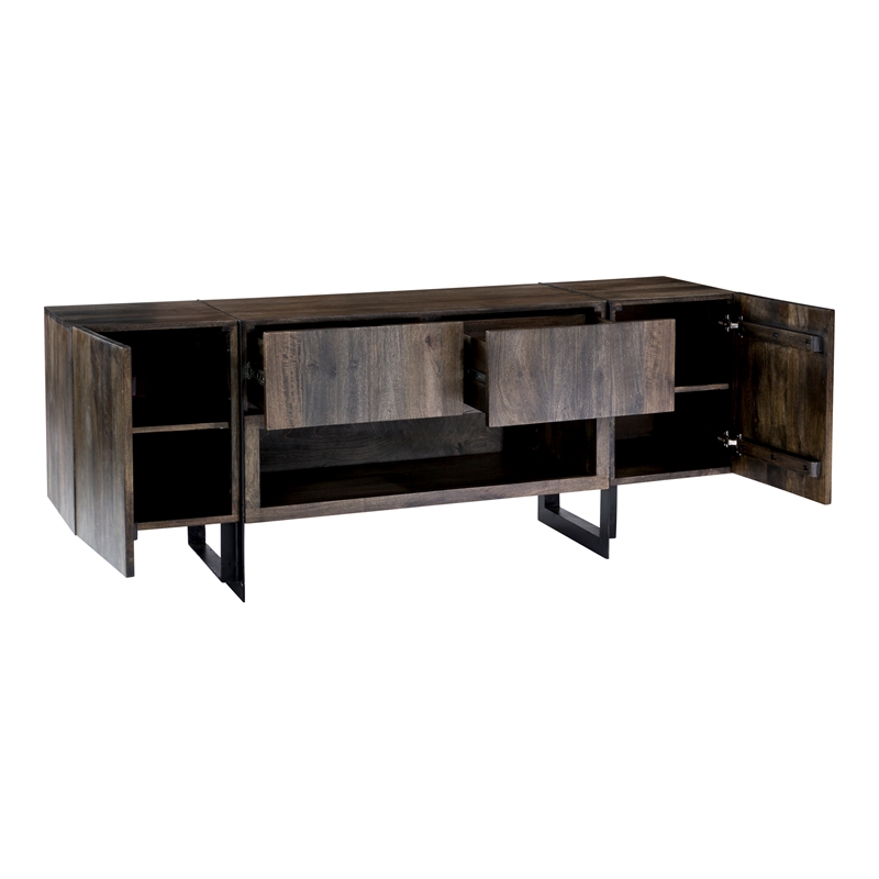 Moe's Home Collection Tiburon Wood Media Unit Natural Color