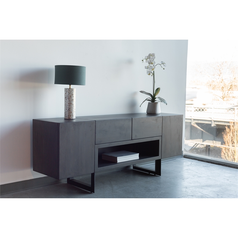 Moe's Home Collection Tiburon Wood Media Unit Natural Color