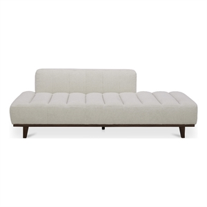 moe's home collection bennett daybed warm white fabric daybeds & chaises