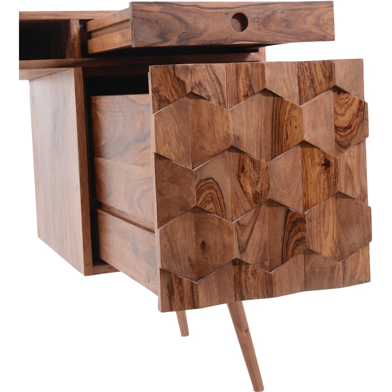 Moe's Home Collection O2 Desk Natural Wood Desks