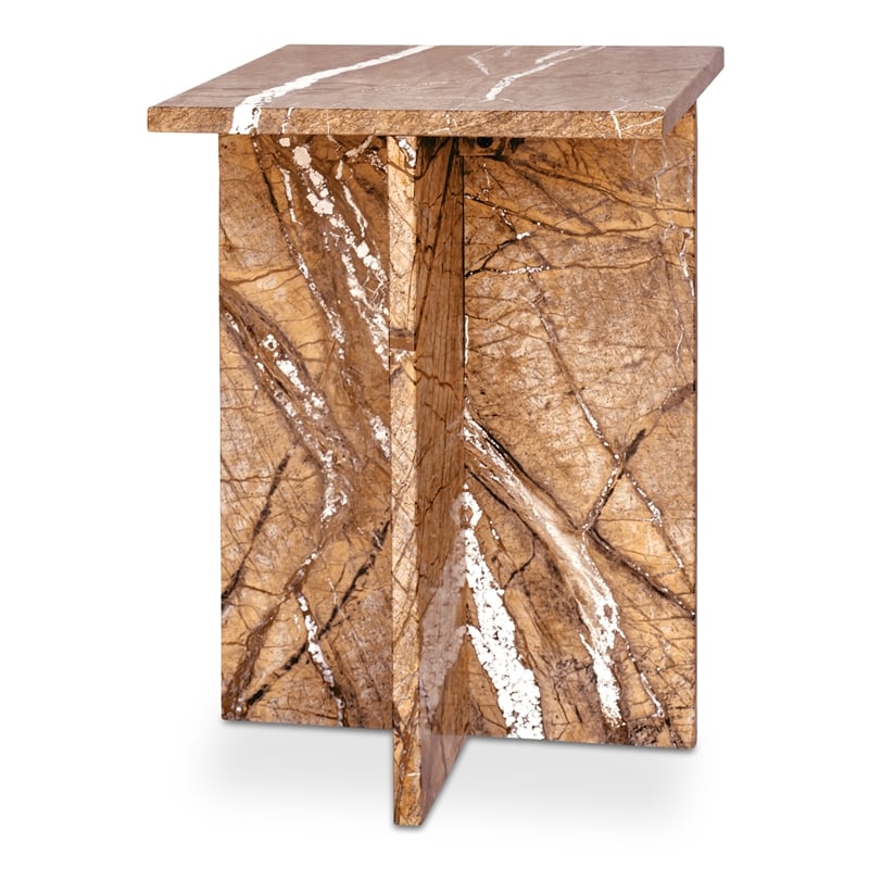 Blair Accent Table Golden Forest Marble