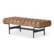 Moe's Home Collection Harrison Bench Leather Ottomans Stools & Benches