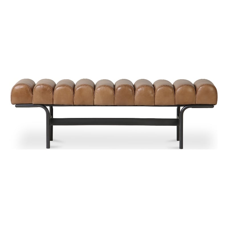 Moe's Home Collection Harrison Bench Leather Ottomans Stools & Benches