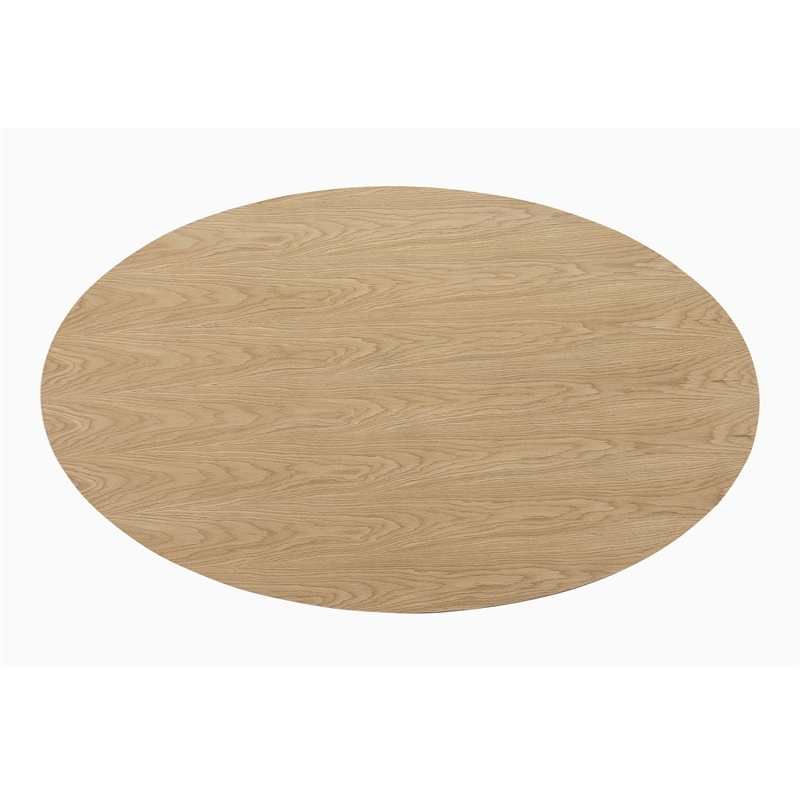 Moe's Home Collection Otago Oval Dining Table Natural Oak Wood Dining Tables