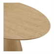 Moe's Home Collection Otago Oval Dining Table Natural Oak Wood Dining Tables