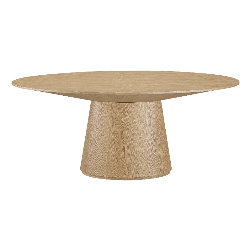 Moe's Home Collection Otago Oval Dining Table Natural Oak Wood Dining Tables