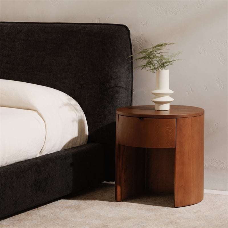 Moe's Home Collection Theo Nightstand Wood Brown
