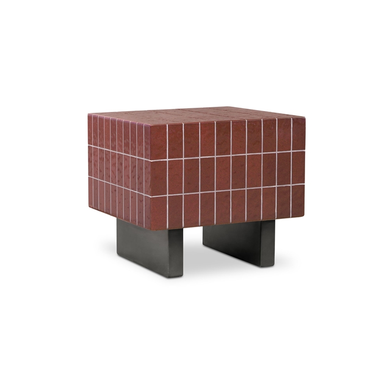 Moe's Home Collection Farren Accent Table Concrete Brown