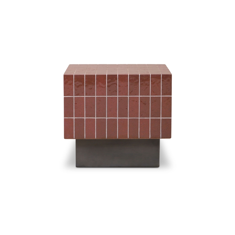Moe's Home Collection Farren Accent Table Concrete Brown