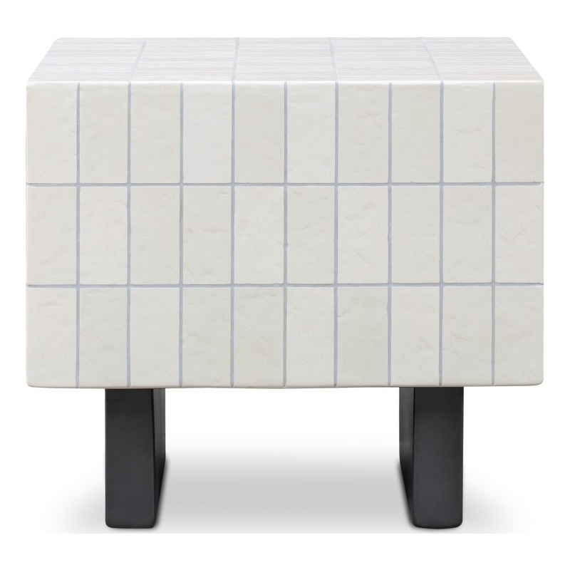 Moe's Home Collection Farren Accent Table Concrete White
