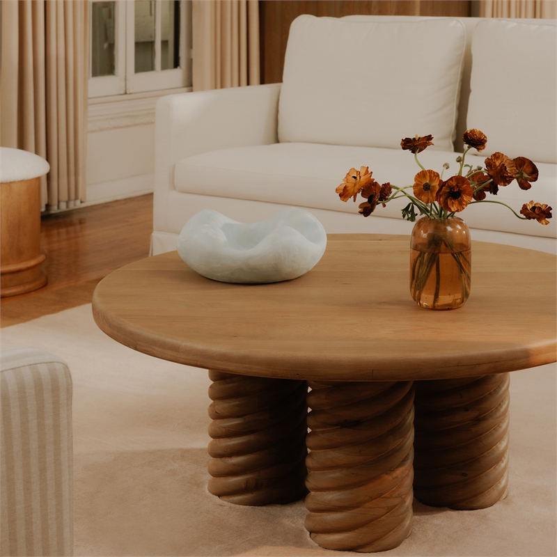 Moe's Home Collection Treccia Coffee Table Wood Natural