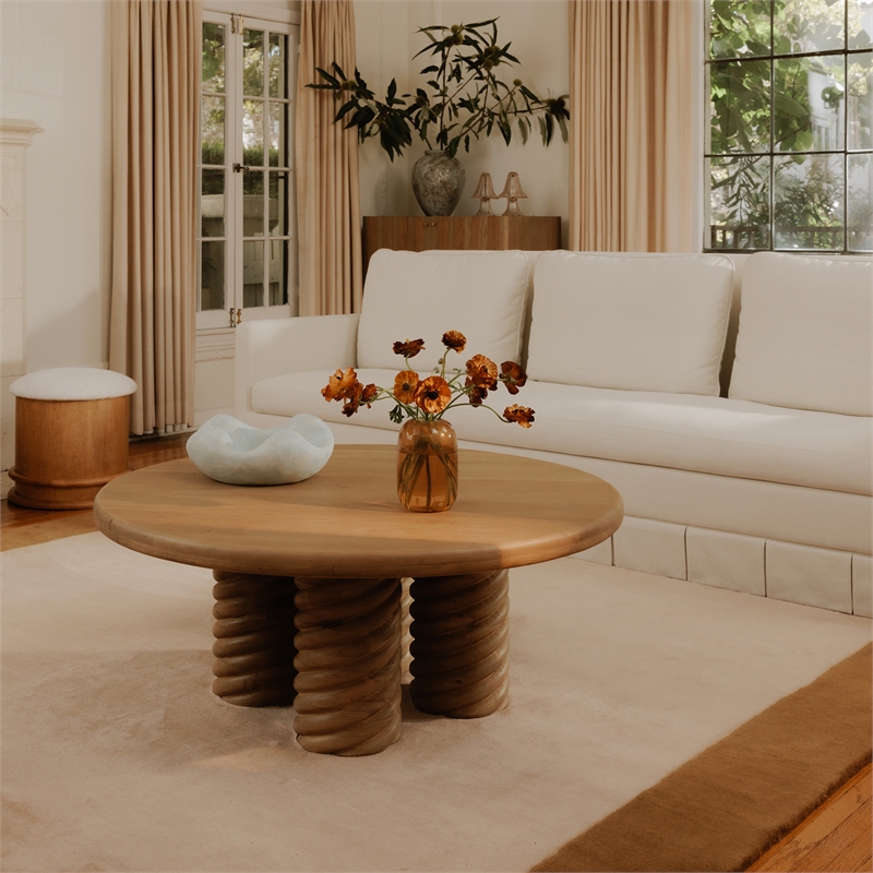 Moe's Home Collection Treccia Coffee Table Wood Natural