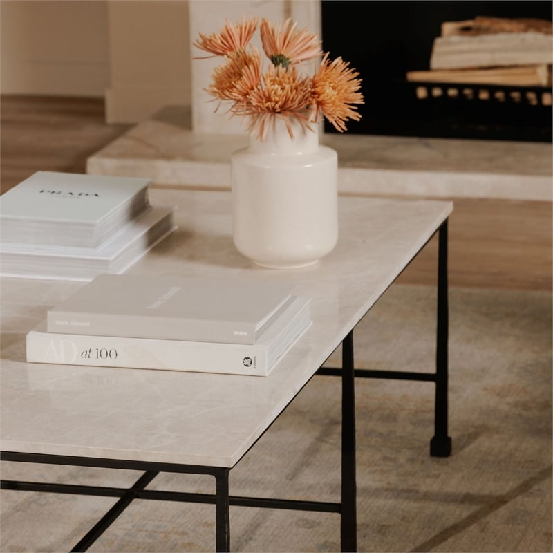 Moe's Home Collection River Coffee Table Stone Beige