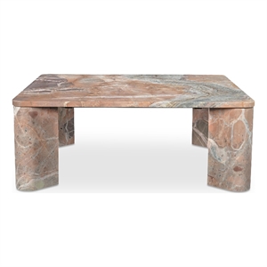 Moe's Home Collection Segment Coffee Table Stone Orange