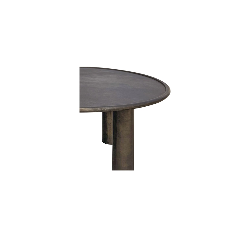 Moe's Home Collection Deacon Outdoor Dining Table Metal Brown