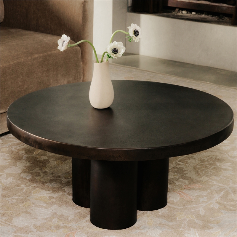 Moe's Home Collection Logan Coffee Table Metal Black