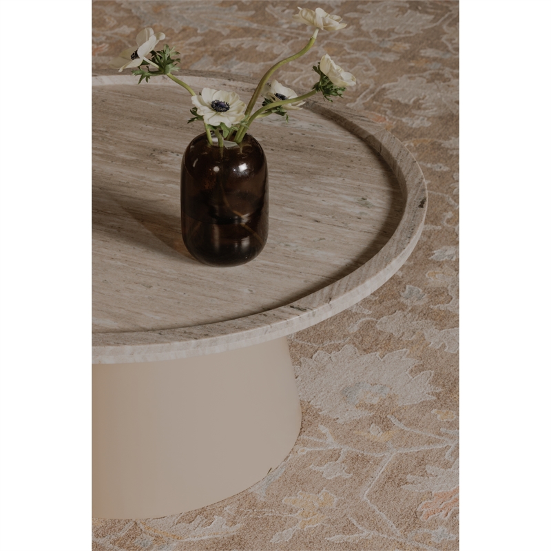 Moe's Home Collection Kimberley Coffee Table Stone White