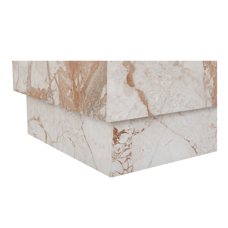 Moe's Home Collection Layla Accent Table Stone Beige