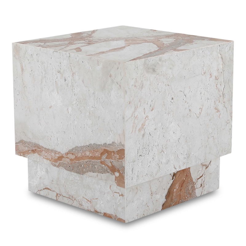 Moe's Home Collection Layla Accent Table Stone Beige