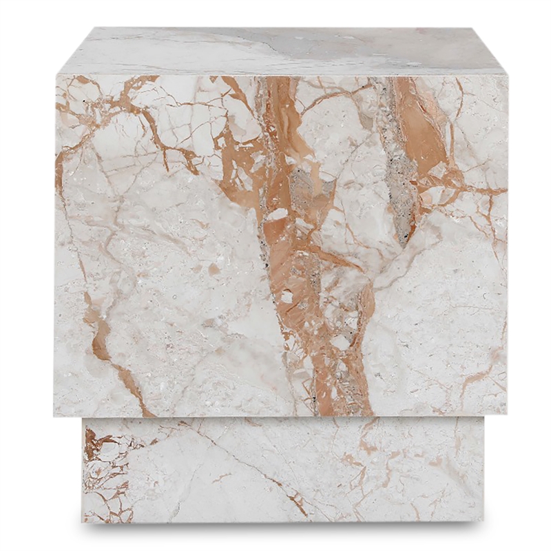 Moe's Home Collection Layla Accent Table Stone Beige