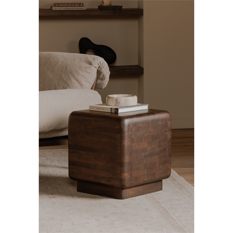 Moe's Home Collection Eton Side Table Wood Brown
