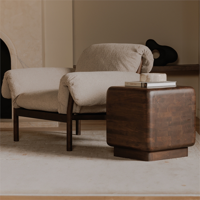 Moe's Home Collection Eton Side Table Wood Brown