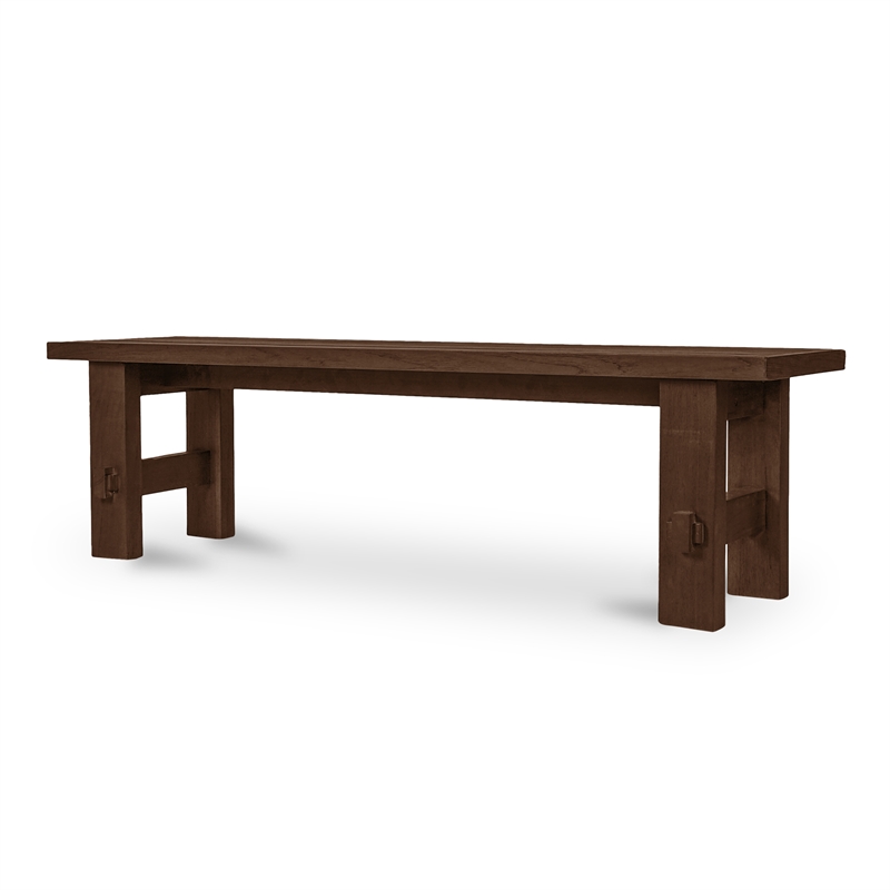 Moe's Home Collection Esmond Wood Dining Bench in Brown
