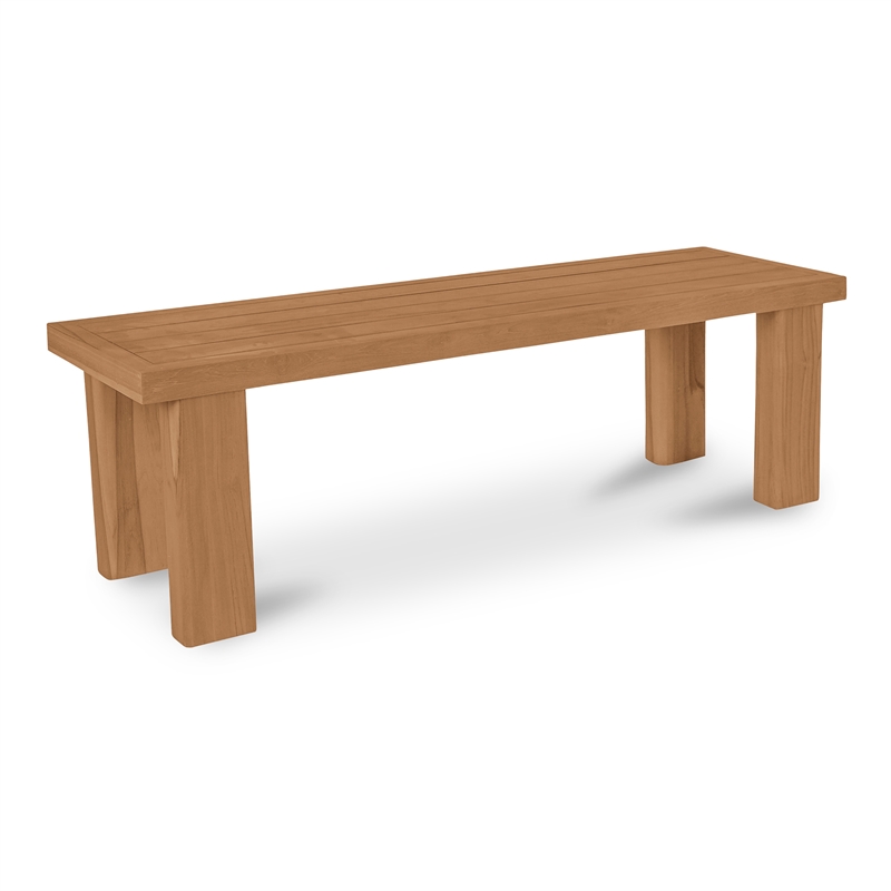 Moe's Home Collection Marina Wood Dining Bench in Natural
