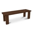 Moe's Home Collection Marina Wood Dining Bench in Brown