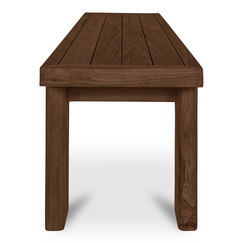 Moe's Home Collection Marina Wood Dining Bench in Brown