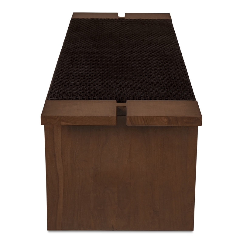 Moe's Home Collection Merritt Outdoor Wood Bench in Brown