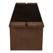 Moe's Home Collection Merritt Outdoor Wood Bench in Brown