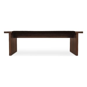 Moe's Home Collection Merritt Outdoor Wood Bench in Brown