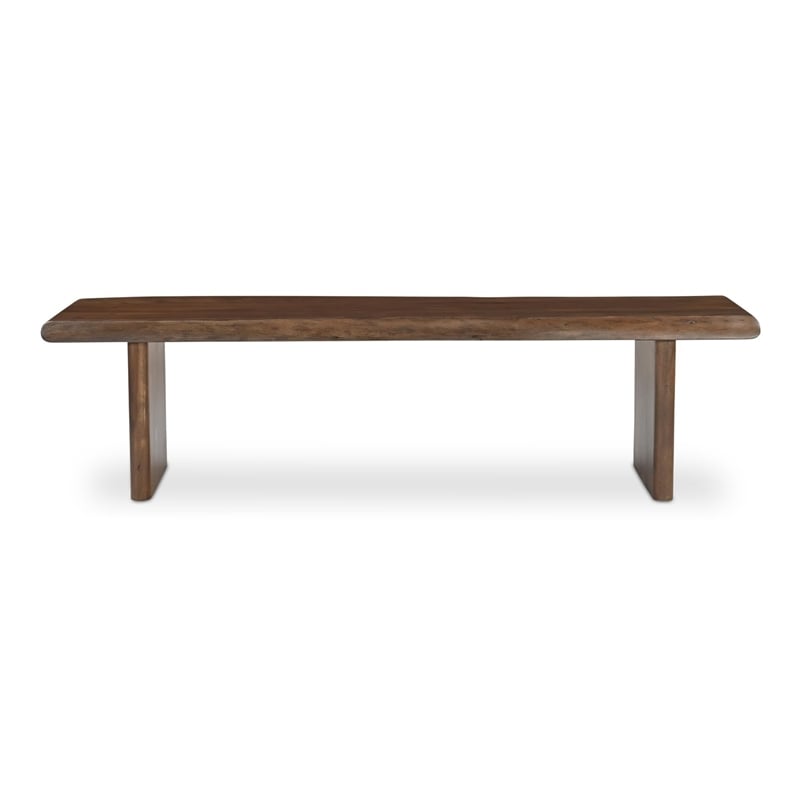 Moe's Home Collection Lila Wood Dining Bench in Brown