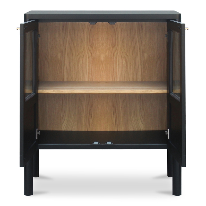 Moe's Home Collection Hannah Wood Cabinet in Black