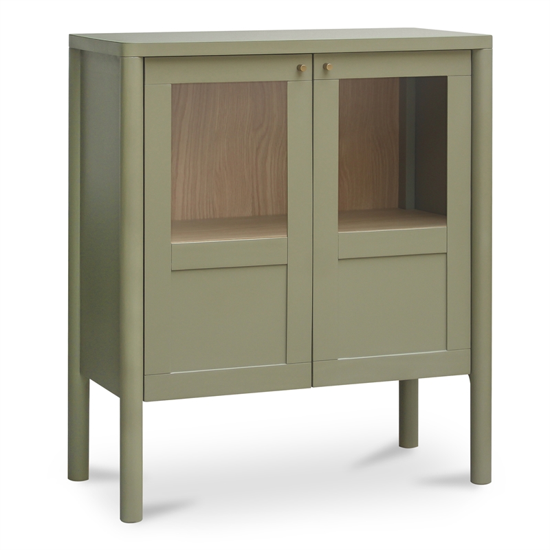 Moe's Home Collection Hannah Wood Cabinet in Green