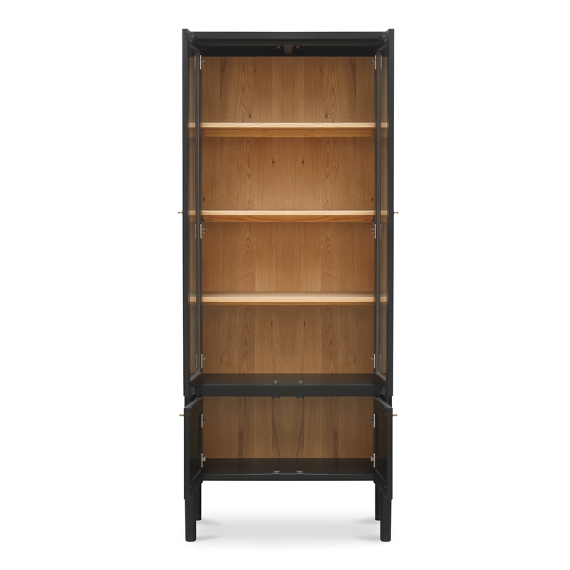 Moe's Home Collection Hannah Wood Cabinet in Black