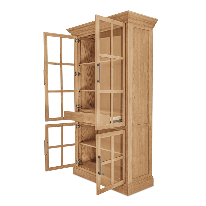 Moe's Home Collection Raymond 2-Drawers Wood Cabinet in Natural