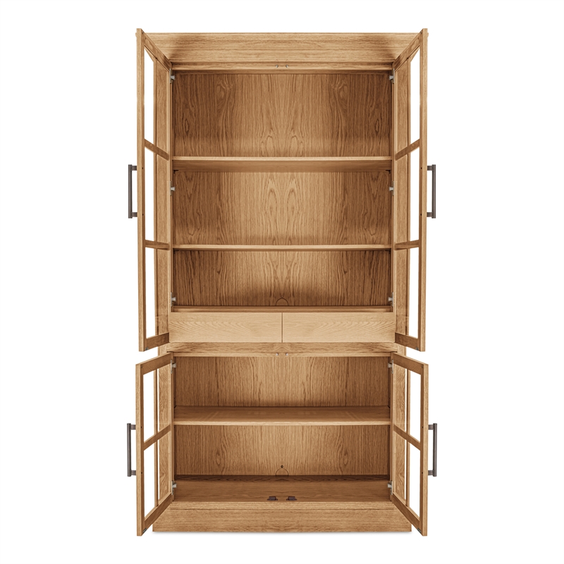 Moe's Home Collection Raymond 2-Drawers Wood Cabinet in Natural