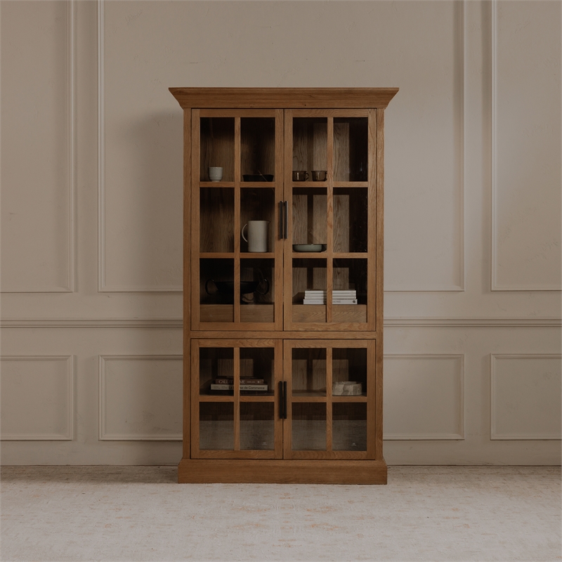 Moe's Home Collection Raymond 2-Drawers Wood Cabinet in Natural