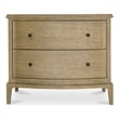 Moe's Home Collection Sadie 2-Drawers Wood Bedroom Nightstand in Brown